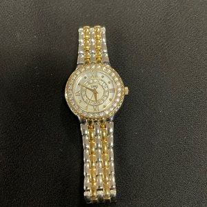 DMQ CZ Two tone Watch